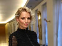 Michaela Kocianová v šatách od McQueena, doplnkom bol najmä opasok