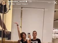Dara Rolins s dcérou Lolou v Amerike 