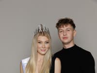 Sylvia Šulíková s riaditeľom Miss Slovensko Michaelom Kováčikom
