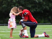 Tom Brady so svojou dcérou Vivien 