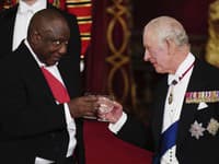 Štátny banket na počesť návštevy juhoafrického prezidenta Cyrila Ramaphosu v Británii