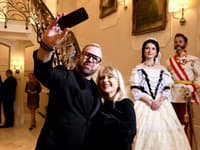 Fero Mikloško a Zuzana Vačková na fashion show v Hoteli Lomnica.