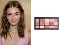 Baby pink a hra s matnými a lesklými tieňmi 