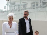 Dominika Navara Cibulková s manželom Michalom a synom Jakubkom