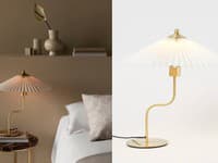 Plisovaná stolová lampa