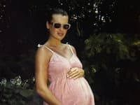 Krásna Daniela počas tehotenstva
