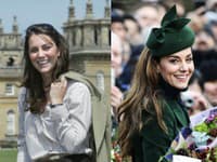 Kate Middleton pred 20 rokmi a dnes