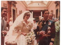 Predlohou pre svadobné šaty princeznej Diany boli rozprávkové šaty supermodelky 80. rokov, Jerry Hall.  