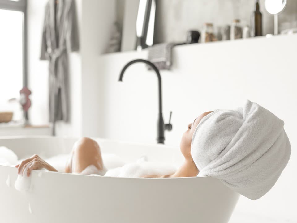 Young attractive woman relaxing