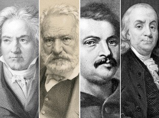 Koláž ikon z histórie