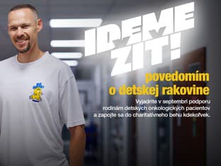 Tento víkend môžete pomôcť deťom s rakovinou. Stačí prejsť alebo odbehnúť päť kilometrov - kdekoľvek