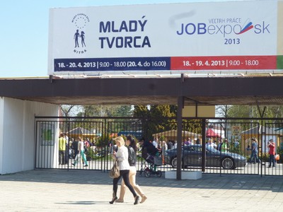 Vstupná brána na výstavisko Agrokomplex v Nitre - JobExpo 2013.