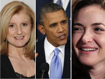 Arianna Huffington, Barack Obama, Sheryl Sandberg