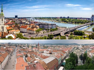 Bratislava (hore), Košice (dole)
