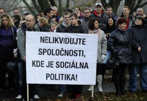 Štrajk zamestnancov spoločnosti Universal Media Corporation Slovakia.