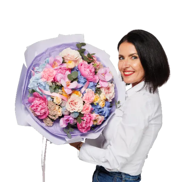 Veselý-farebný výber floristu
