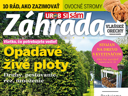 Nové vydanie časopisu Záhrada Nové vydanie časopisu Záhrada