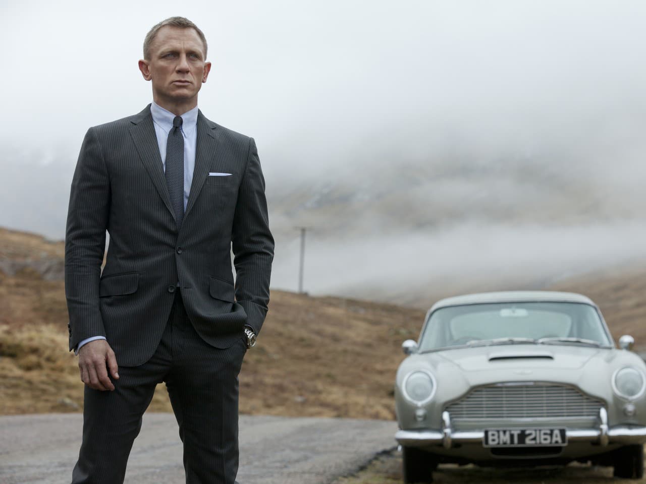 Daniel Craig ako James Bond v Skyfall