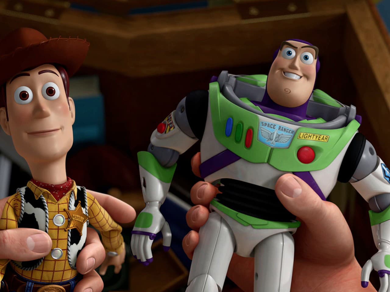 Woody a Buzz z animovanej série Toy Story – Príbeh hračiek