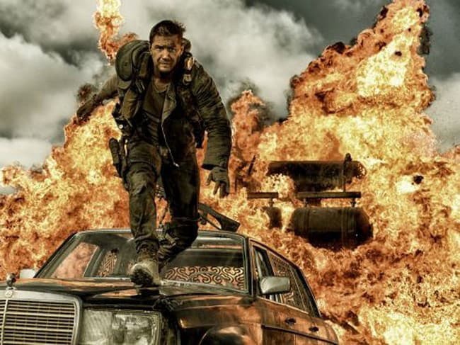 Tom Hardy vo filme Mad Max: Zbesilá jazda