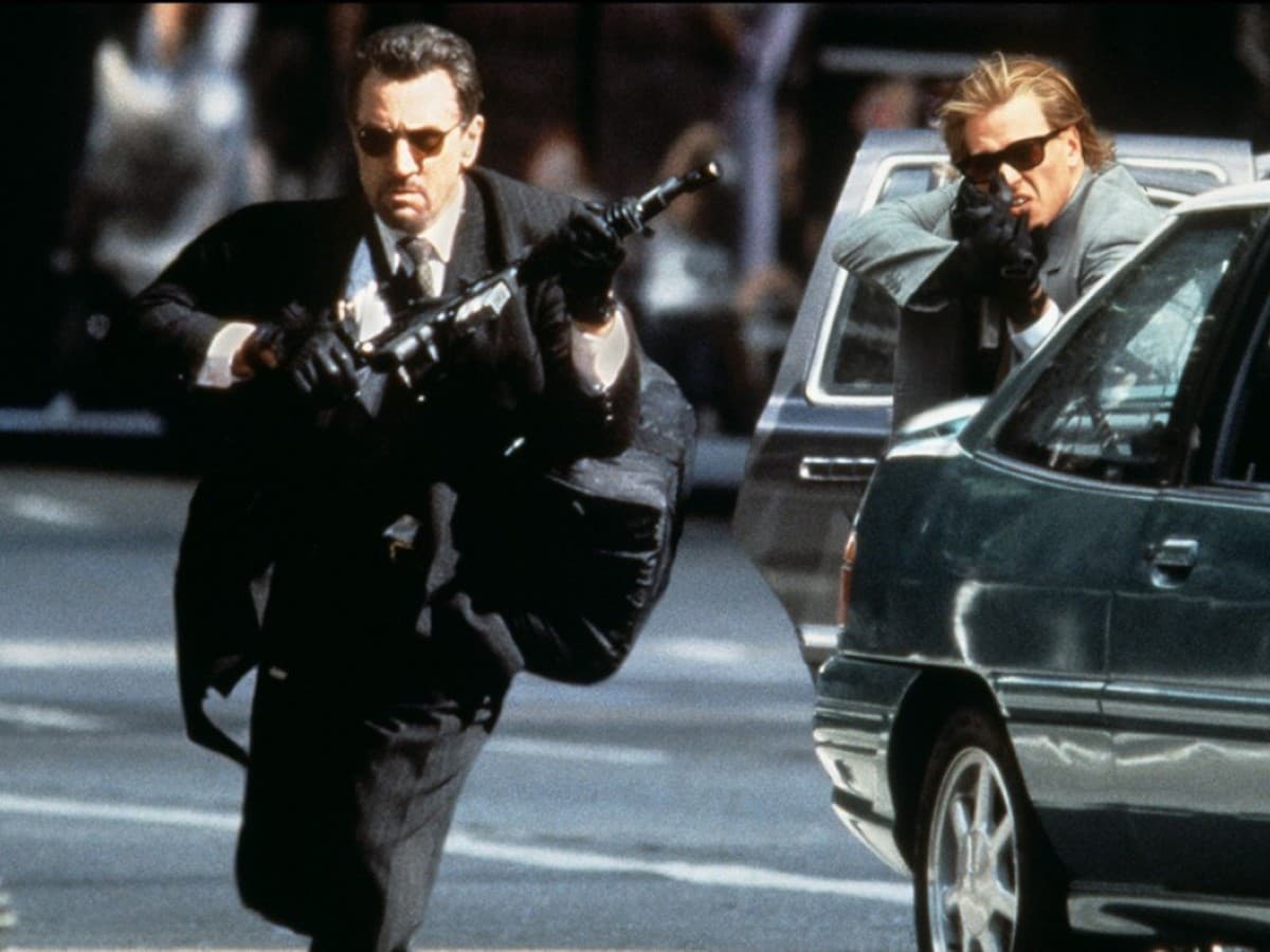 Robert De Niro a Val Kilmer vo filme Horlivosť (1995)