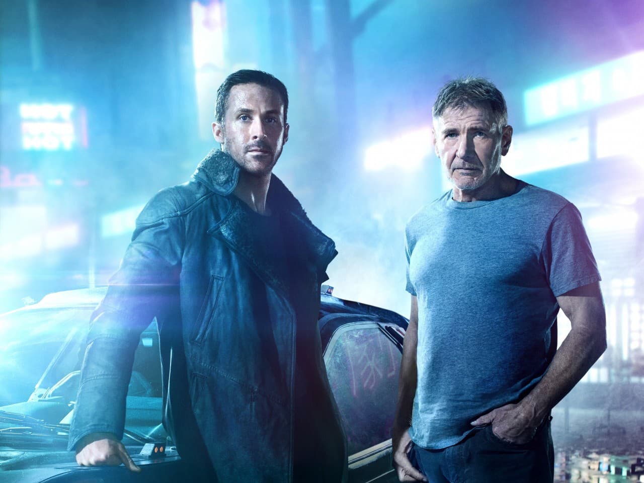 Harrison Ford a Ryan Gosling v snímke Blade Runner 2049