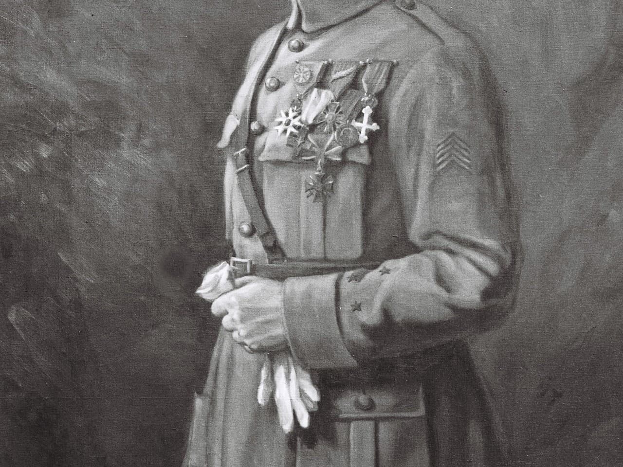 Na archívnej snímke generál Milan Rastislav Štefánik na olejomaľbe akademického maliara Ivana Žabotu.