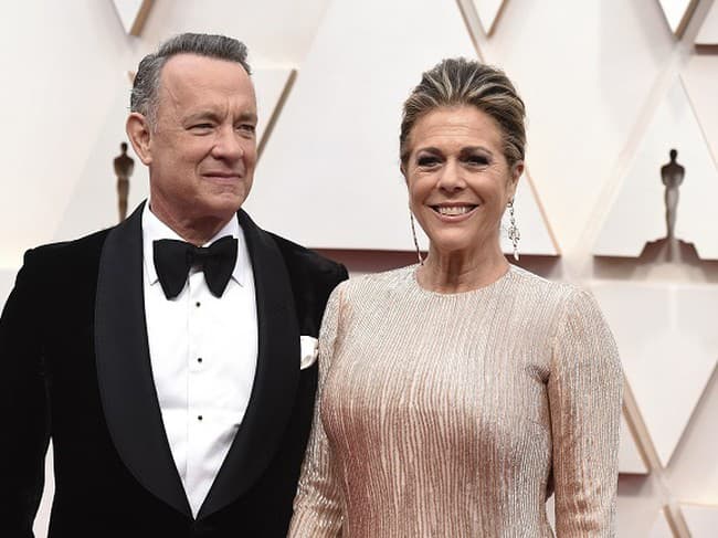 Tom Hanks s manželkou Ritou Wilsonovou