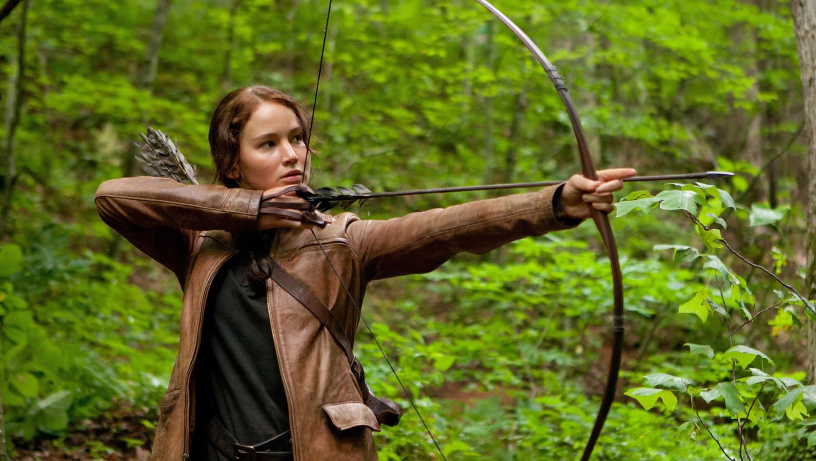 Jennifer Lawrence ako Katniss