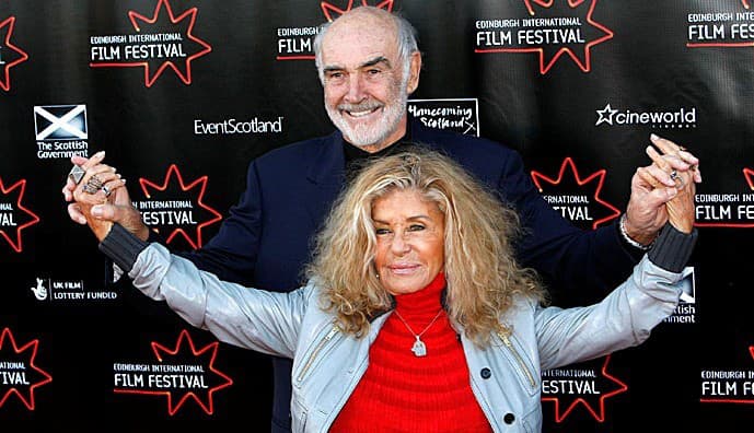 Sean Connery s manželkou Micheline Roquebrune