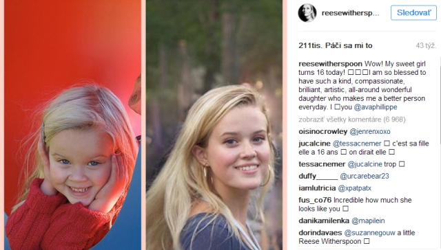 Ava, dcéra Reese Witherspoon
