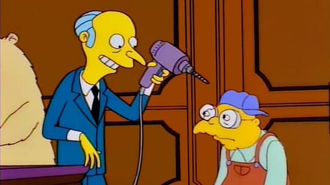 Mr. Burns, Simpsonovci