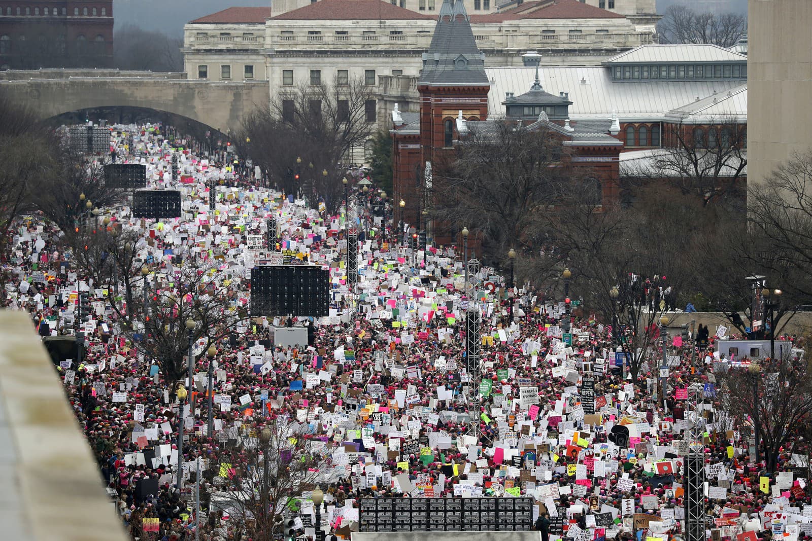 Pochod žien vo Washingtone (Foto: SITA/AP/Alex Brandon)