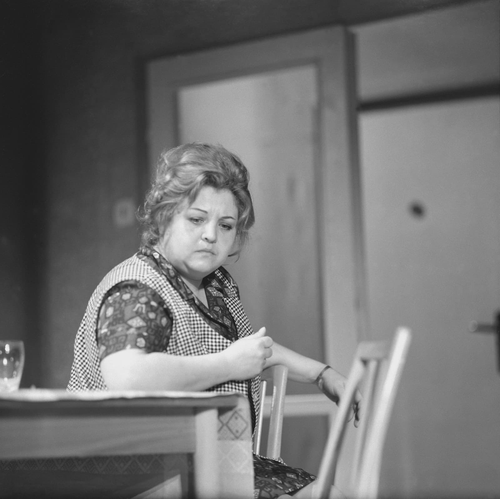 Eva Křížiková na archívnej snímke z 28. marca 1974 v Bratislave premiéra divadelnej hry 