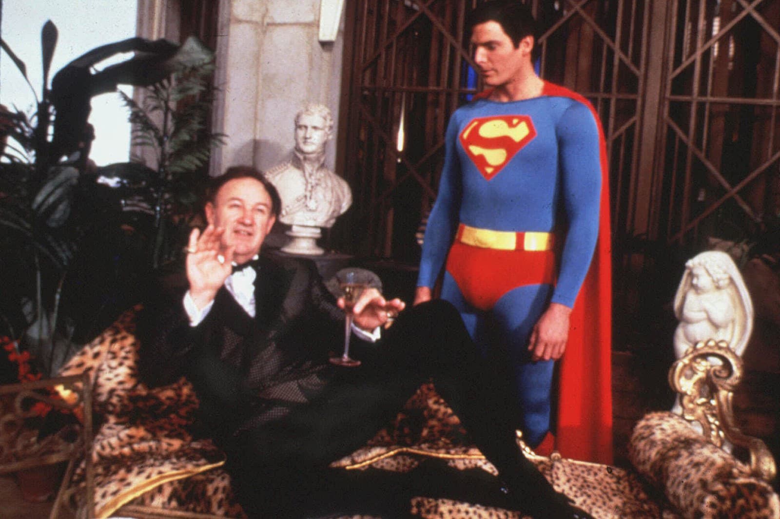 Gene Hackman a  Christopher Reeve vo filme o Supermanovi (Zdroj: SITA/AP Photo, Warner Bros)