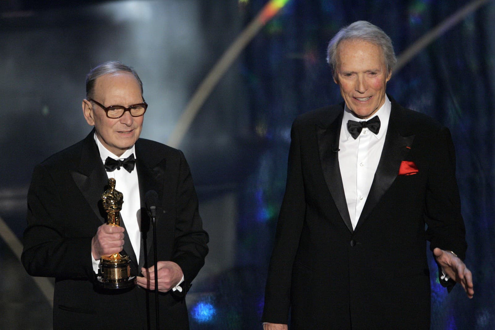 Morricone dostal Oscara za celoživotné dielo. (Foto: SITA/AP/Mark J. Terrill)