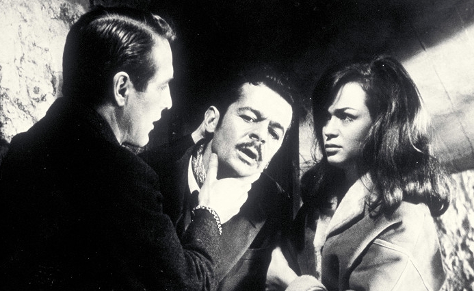 Paul Newman, Serge Reggiani a Marie Versini vo filme Parížske blues (Zdroj: Photo © United Artists)