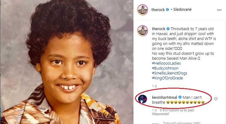 Dwayne Johnson ako 7-ročný chlapček (Zdroj: Instagram/therock)