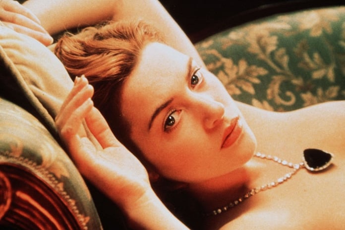 Kate Winslet počas svojej nahej scény v Titanicu (Zdroj: Photo © 1997 Paramount Pictures and Twentieth Century Fox)