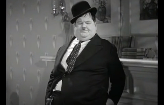 Oliver Hardy (Zdroj: Repro foto YouTube/Laurel and Hardy Forum)
