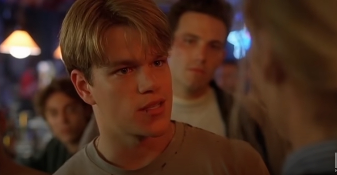 Matt Damon a v pozadí Ben Affleck vo filme Dobrý Will Hunting (Zdroj: Repro foto YouTube/Miramax)