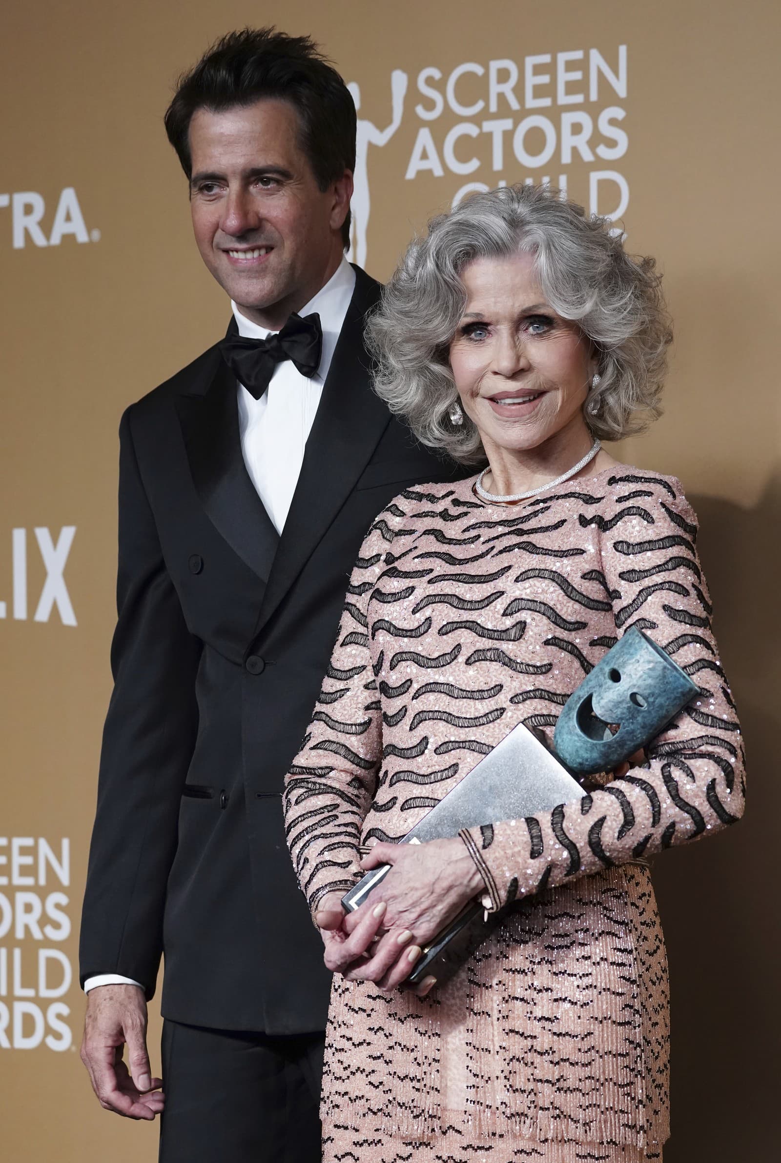 Jane Fonda so synom Troyom. 