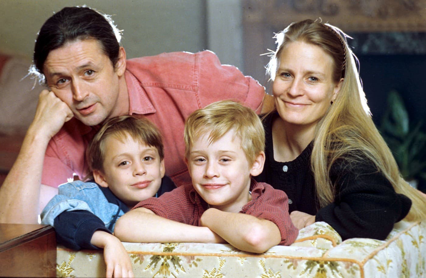 Macaulay Culkin ako dieťa so svojím bratom a rodičmi. 
