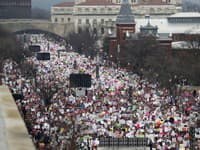 Pochod žien vo Washingtone (Foto: SITA/AP/Alex Brandon)