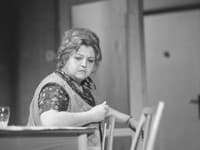 Eva Křížiková na archívnej snímke z 28. marca 1974 v Bratislave premiéra divadelnej hry "Meridián" (Zdroj: TASR - Magda Borodáčová)