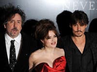 Tim Burton, Helena Bonham Carter, Johnny Depp