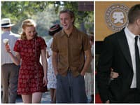 Vľavo Ryan Gosling a Rachel McAdams vo filme, vľavo v roku 2007 počas odovzdávania hereckých cien (Zdroj: Photo © Warner Bros., SITA/AP Photo/Reed Saxon)