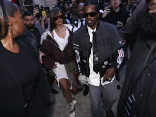 Rihanna, left, A$AP Rocky