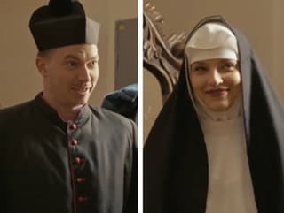 Moderátorka STVR v rúchu