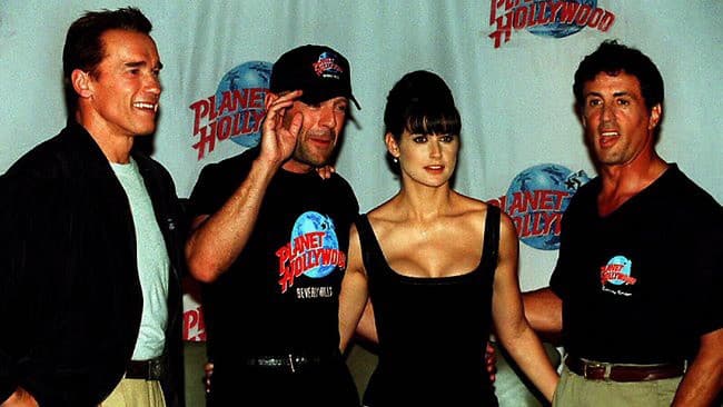 Schwarzenegger, Willis, Moore, Stallone